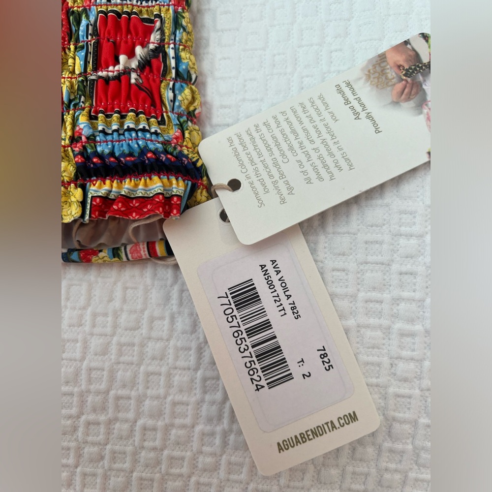 Agua Bendita Ava Voila Swim Top For Kids Size 2 - Picture 5 of 12